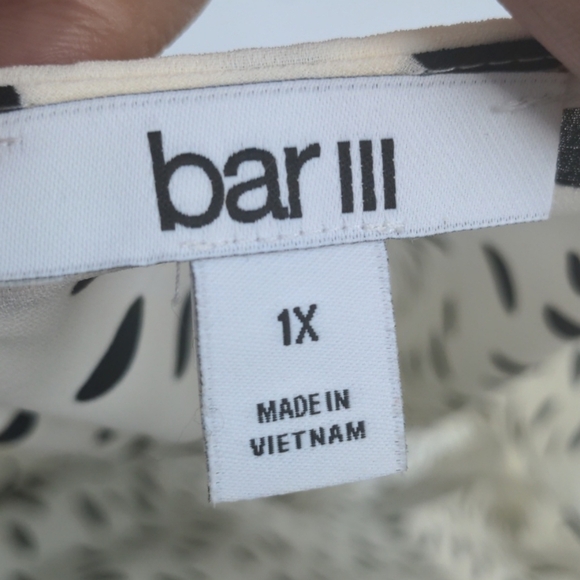 NWT BAR III Polka Dot Lace Trim Tank - Picture 7 of 7